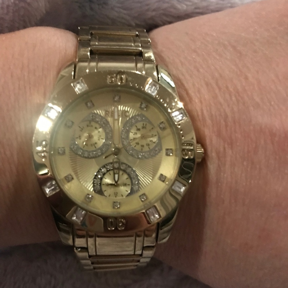 Relic Gold Toned Watch